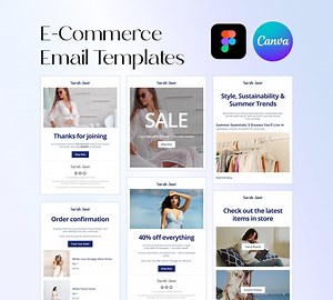 20 E-commerce Email Templates | Editable Canva & Figma Design - Etsy Canada