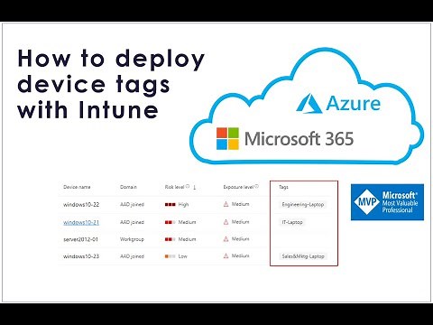 How to deploy device tags with Intune
