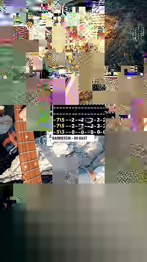 Rammstein - Du hast guitar riff tutorial with Tabs for beginners #beginnerguitar #easyguitar #guitarforbeginners #guitartutorial #guitartabs #guitarlessonforbeginners #guitarlesson #guitarteacher #learnguitar #guitar | Jack Woodman