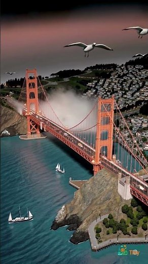 Golden Gate Bridge Like Never Before! |GoldenGateBridge #3DModel #SanFranciscoMiniature
