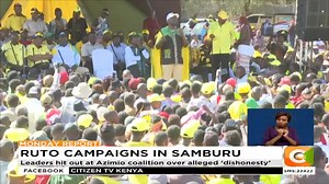 6.3K views · 407 reactions | Ruto campaigns in Samburu: DP William Ruto leads Kenya Kwanza for rallies in Samburu County Leaders hit out at Azimio coalition over alleged ‘dishonesty’ Leaders say the DP Ruto led coalition has treated partners as equals #MondayReport | Citizen TV Kenya | Facebook