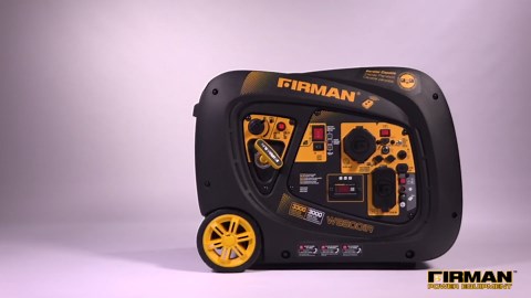 Firman W01784 Portable Generator, Gas, Recoil-Start With Parallel Kit, 2100/1700-Watt - Quantity 1