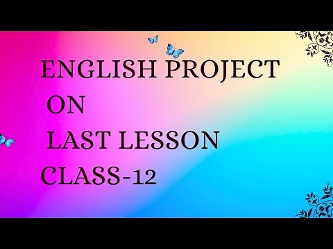 English project file |last lesson |class-12 english project