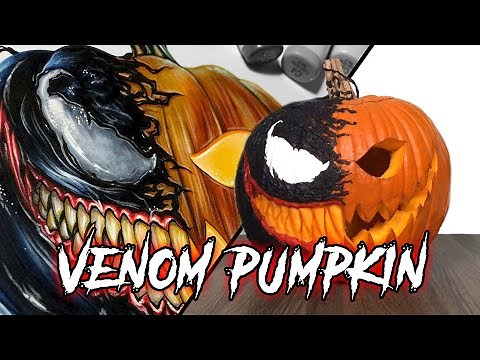 How to carve a Venom Pumpkin for Halloween