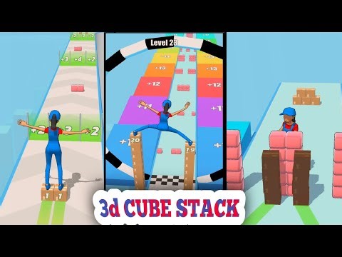 3D Cube stack 😍| best funny😝 gameplay🤣| shorts |#youtubeshorts #gaming #hypercasualgames #shorts