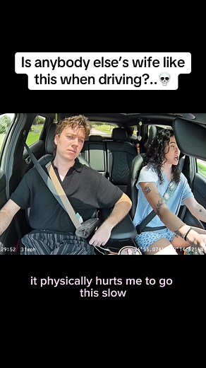 Meghan behind the wheel versus her in the passenger seat are two VERY different people 😂 #meghanandjack
