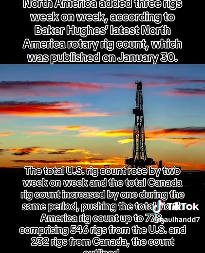 North America Rig Count Increases to 778 This Week