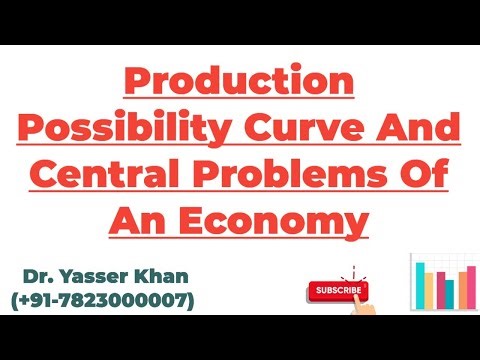 Production Possibility Curve And Central Problems Of An Economy | Central Problems Of An Economy