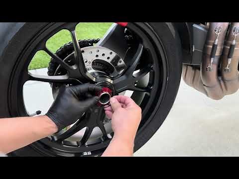 2023 Ducati Hypermotard 950 SP | CNC RACING Rear Wheel Nut INSTALL!