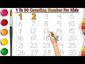 1 to 50 Counting Numbers | Learn to count from 1 to 50 for kids | Easy Number Learning | #Numbers