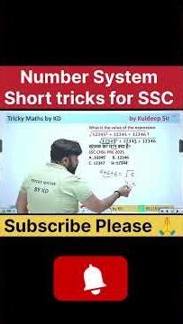 Number System Tricks #ssc