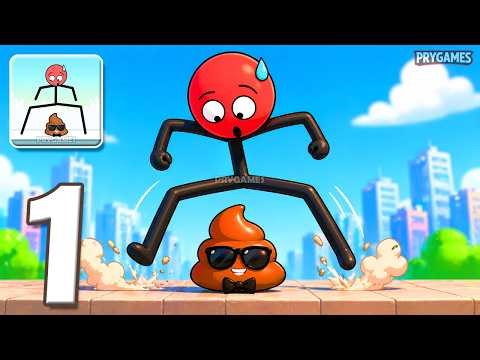 Mr Long Legs - Gameplay Walkthrough Part 1 - Stickman Long Legs Puzzle Run (Android, iOS)