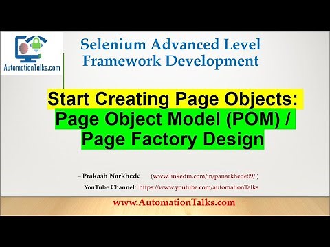 Selenium Framework - Advanced-04. Create Page Objects (Page Object Model or Page Factory Design)