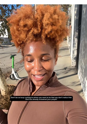 Don’t be so busy rushing to where you want to be that you don’t notice that God has already answered your prayer! 💃🏾🙏🏾 How many of us are guilty of this? Being so focused on the destination and ignoring the very blessings that we prayed for. Where we are going is very important and should be treated as such. However, we cannot forget that our current circumstances consist of several answered prayers. Can I be real? The year was 2013 & I was driving a 1991 Nissan Sentra (Red Delicious IYKYK),