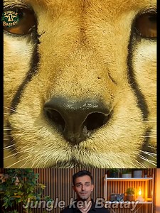 Cheetah baby and a three little coyote | Jungle Key Baatay