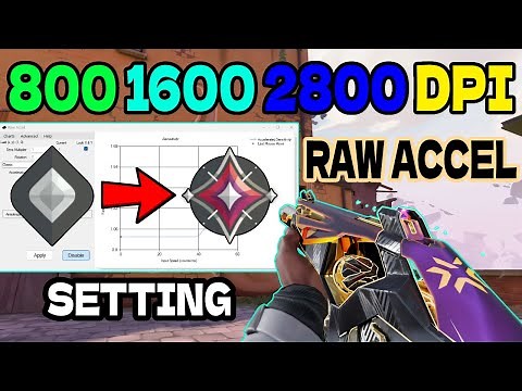 800 1600 And 2800 Dpi Raw Accel Settings For Valorant | The BEST Raw Accel Guide