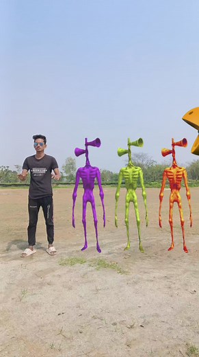 2.3K views · 1.3K reactions | green red, purple & black alien vs Me correct headmatching new game magical video | #viral #vfx | Nabadwip Roy | Facebook