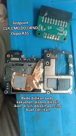 Testpoint CLK,CMD,DO,GRND Oppo A3S #servishp #servis #service #teknisihp #teknisi #oppoa3s #testpoint #medanteknik01