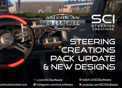 【YouTube|SCS Software】美国卡车模拟 - 转向创作包更新和新设计|American Truck Simulator - Steering C