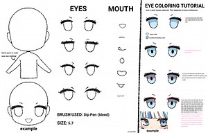 Simple chibi character base. - ibisPaint