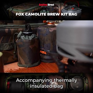 Fox Camolite Brew Kit Bag 👉https://buff.ly/30jLTdC Whether you're heading out on a boat, and need a comprehensive brew bag that can be stowed securely under a seat, or you're looking for something that's easy to carry down to the bank, the Fox Camolite Brew Kit Bag gives you a dynamic, stylish option for carrying everything you need for your favourite bankside brew, whether you're a tea fan, or a coffee afficianado. One of Europe's largest tackle brand, Fox has a reputation for creating durable