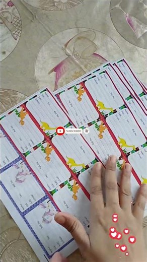 Notebook Stickers | Cute Cartoon Labels | Kids Stationery | Book Name Slips 50 Pieces#KidsProducts