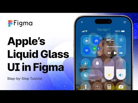Figma Tutorial: How to Create Apple’s Liquid Glass UI in Figma Super Fast and Easy