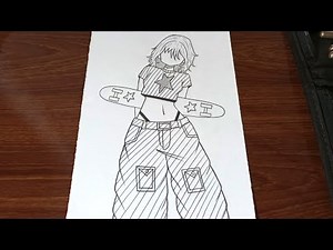 how to draw anime girl full body step by step | how to draw a body | how to draw anime | how to draw