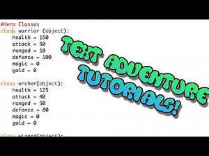 Create your own text adventure - Part 1 - Classes (GCSE / A Level)