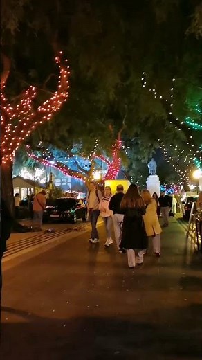 Christmas lights around Funchal and Avenida Arriaga, December 1st, 2025