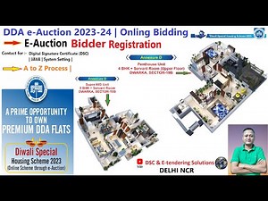 DDA e Auction 2023-24 | DDA Bidder Registration & Live e Auction Bidding Full Process | #dda2023