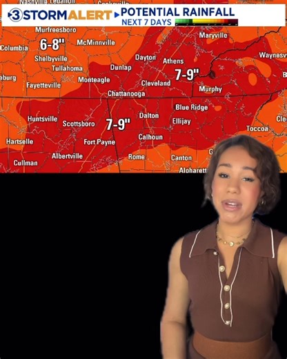 4.4K views · 37 reactions | Weather in a minute forecast! Be sure to follow me Hannah Skye WX for more weather updates!Flooding will be an issue across the next 7 days due to several rounds of heavy rainfall! Highest risk areas will be flood prone areas, rivers, creeks, and streams. If you live in a flood prone area, now is the time to plan ahead in case flooding occurs. 혧혰혭혭혰호혦혳혴 | Local 3 Weather | Facebook