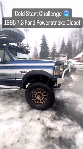106K views · 446 reactions | Cold start challenge in Alaska略 on a 1996 Ford F350 7.3 power stroke diesel truck. #coldstartchallenge #coldstart #diesel #powerstroke #ford #fordtrucks #alaska #dieseltrucks | Truck House Life | Facebook