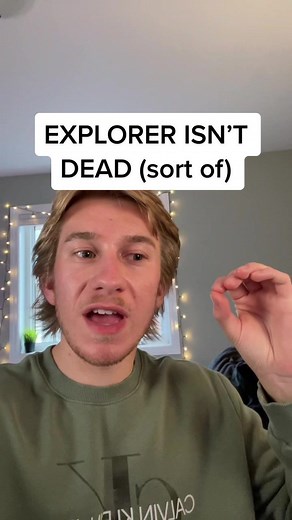 You can still use Explorer for now, but it will no longer be receiving updates. #internetexplorer #tech #education #browser #explorer