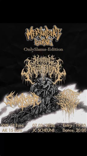 Heretical Mutation on Instagram: "In a few weeks we will be having a gym sesh in Erlangen with you guys 💪 If you are wondering what Song you are hearing in the reel, it’s a snippet from our new single „Roidrage Homicide“ - more Infos on the release date soon But if you want to hear it in full before it’s official release, stop by at the @meet_and_beat_erlangen OnlySlams Edition👀 - - - #brutaldeathmetal #slam #onlyslams #meetandbeat #mosh"