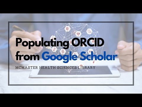 Populating ORCID from Google Scholar