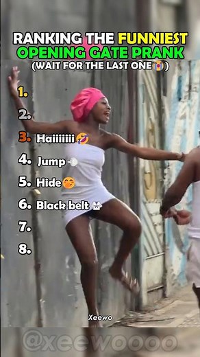 Ranking the FUNNIEST OPENING GATE PRANK 🤣 #ranking #shorts