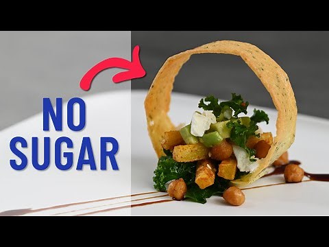 How to make savoury tuile biscuits for a fine dining inspired entrée