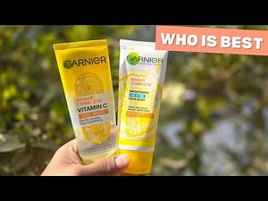 Best Garnier Bright Complete Duo Action vs Vitamin C Gel Wash Review | Honest Comparison