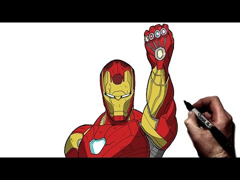How To Draw Iron Man (Infinity) | Step By Step | Marvel