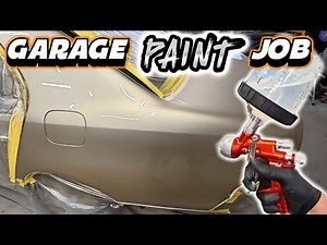GARAGE PAINT JOB! No booth, HOW TO PAINT STEP BY STEP