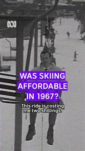 $3 for a lift pass in 1967 is equivalent to around $46 today 😱 #SkiLift #SkiSeason #60s