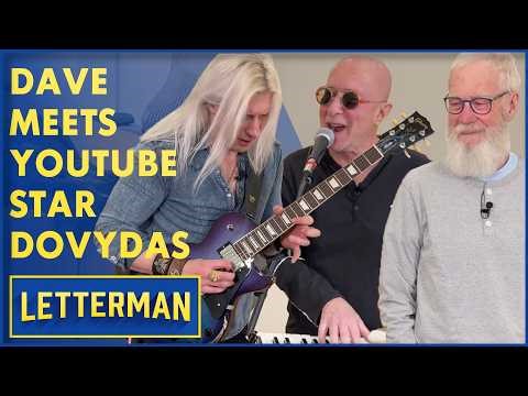 Dave and Paul Jam With YouTube Star Dovydas | David Letterman