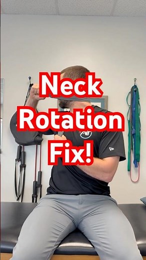 Fix Neck Stiffness Fast | Cervical Rotation SNAG Exercise