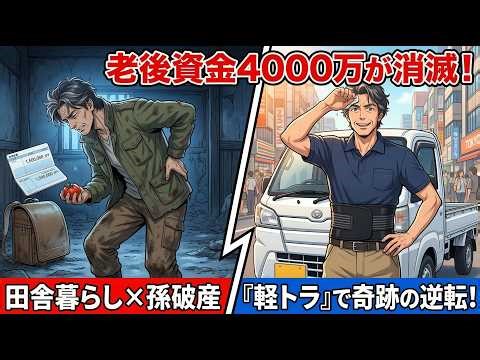 【漫画】なぜお金が残らない？老後資金4000万を溶かした「田舎暮らしの罠」と「孫破産」。見栄っ張りな男が地獄から這い上がった感動の結末【ヒューマンドラマ】