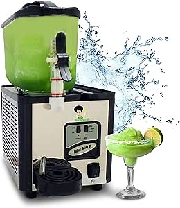 Margarita Girl Single-Bowl Mini Size Frozen Slushy Drink Machine - Versatile High-Capacity Model Features a 1.6 Gal / 200 Oz Tank - Makes 25 Cups of Resort-Style Margaritas, Daiquiris, Piña Coladas