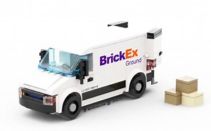 乐高MOC教程 Fedex快递车 拼搭指南