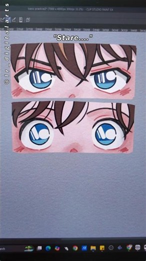 Anime eye drawing process!! 😭 #digitalart #shorts #drawing #art #digitaldrawing