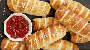 290K views · 33 reactions | Easy recipe for homemade pretzels dogs, kids and adults love this recipe. https://valentinascorner.com/homemade-pretzel-dog-recipe/ | Valentina's Corner | Facebook