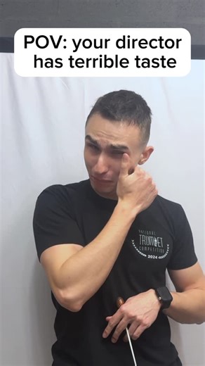 Max Parrish on Instagram: "POV: your director has terrible taste #trumpet #trombone #brass #marchingband #band #musician #tuba #flute #violin #piano"